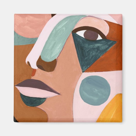 ジオハーフ顔 マグネット (正面)