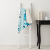 ジオフィッククジラ：かわいいシームレスパターン シェルパブランケット (インサイチュ)