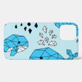 ジオフィッククジラ:かわいいシームレスパターン Case-Mate iPhoneケース (裏面 (横))