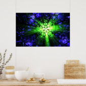 ジオマシー（緑） ポスター (キッチン)