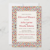 ジオマンダラクラシカルパターンのリハーサルディナー 招待状 (正面)