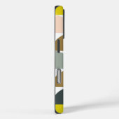 ジオメトかわいらしリシェイプ黄色ピンクパーソナライズされた色 Case-Mate iPhoneケース (裏面 / 右)