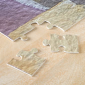 ジオメトはっきりしたリウェットカラー抽象芸術シェイプ ジグソーパズル (側面)