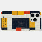 ジオメトはっきりしたリグリッド – 赤、黄、および黒 Case-Mate iPhoneケース (裏面 (横))