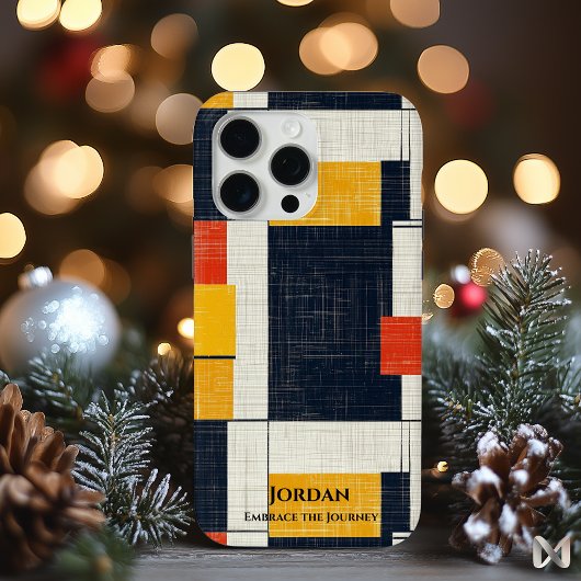 ジオメトはっきりしたリグリッド – 赤、黄、および黒 Case-Mate iPhoneケース