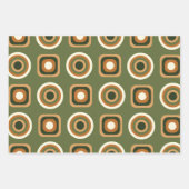 ジオメトはっきりしたリ70sパインスパイアターン ラッピングペーパーシート (正面3)