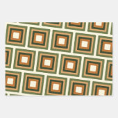 ジオメトはっきりしたリ70sパインスパイアターン ラッピングペーパーシート (正面2)