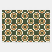 ジオメトはっきりしたリ70sパインスパイアターン ラッピングペーパーシート (正面)