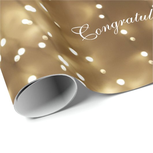 ジオメトエレガントリの光源の文字列フェスティバルパターン ラッピングペーパー (ロールコーナー)