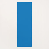 ジオメトエレガントリフローラの青と白のパターン ヨガマット (裏面)