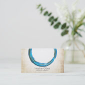 ジオメトエレガントリブルー円プロフェッショナル 予約カード (スタンド正面)