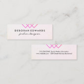 ジオメトエレガントリライン スキニー名刺 (正面/裏面)