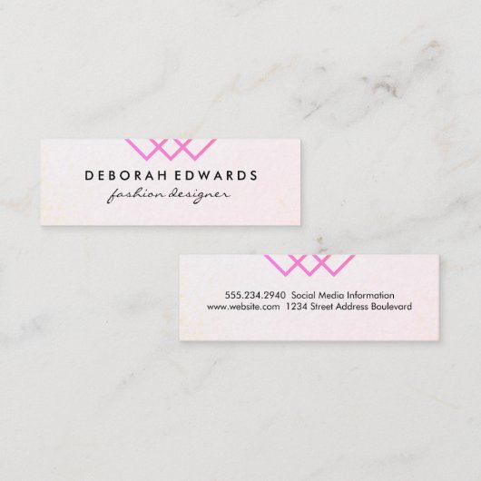 ジオメトエレガントリライン スキニー名刺 (正面/裏面)