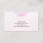 ジオメトエレガントリライン 名刺 (裏面)