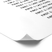 ジオメトエレガントリレッドローズ結婚の座席表 ポスター (角)