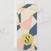 ジオメトエレガントリ三角形 招待状 (裏面)