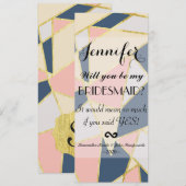 ジオメトエレガントリ三角形 招待状 (正面/裏面)