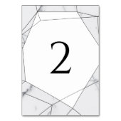 ジオメトエレガントリ大理石結婚の テーブルナンバー (裏面)
