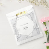 ジオメトエレガントリ大理石結婚の フェイバーバッグ (封をした状態)