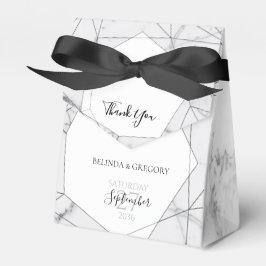 ジオメトエレガントリ大理石結婚の フェイバーボックス