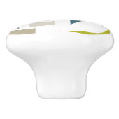 ジオメトカラフルリカル円弧ミッドセンチュリーモダン セラミックノブ (側面)