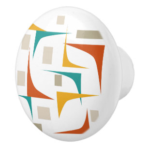 ジオメトカラフルリコーナ中央世紀モダン セラミックノブ