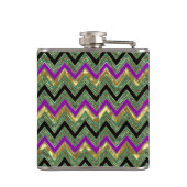 ジオメトカラフルリシボ金ゴールドアクセント フラスク (裏面)