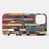ジオメトカラフルリストライプ抽象芸術 Case-Mate iPhoneケース (裏面 (横))