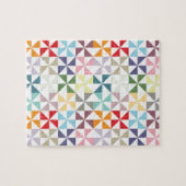 ジオメトカラフルリピンホイール ジグソーパズル (横)