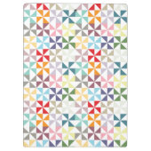 ジオメトカラフルリピンホイール（白黒） クリップボード (裏面)