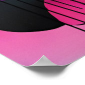 ジオメトカラフルリモダンアートの枠なし ポスター (角)