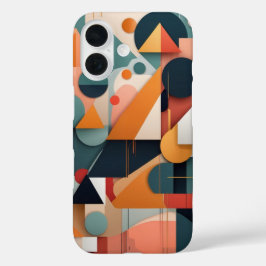 ジオメトカラフルリライン iPhone 16ケース