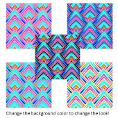 ジオメトカラフルリ三角形パターン タイル