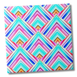 ジオメトカラフルリ三角形パターン タイル