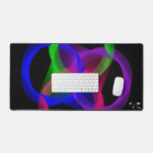 ジオメトカラフルリ円形ブレンドマウスパッドマット デスクマット (キーボード&マウス)