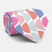 ジオメトカラフルリ半円ジオメトリ ネクタイ (ロール)
