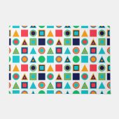 ジオメトカラフルリ形状 ドアマット (正面)