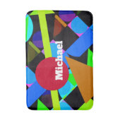 ジオメトカラフルリ形状、名前 バスマット (正面縦)