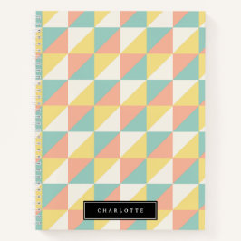 ジオメトカラフルリ抽象芸術三角形パターン名 ノートブック