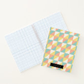 ジオメトカラフルリ抽象芸術三角形パターン名 ノートブック (内部)