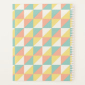 ジオメトカラフルリ抽象芸術三角形パターン名 プランナー手帳 (裏面)