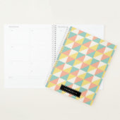 ジオメトカラフルリ抽象芸術三角形パターン名 プランナー手帳 (ディスプレー)