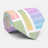 ジオメトカラフルリ正方形パターン ネクタイ (ロール)