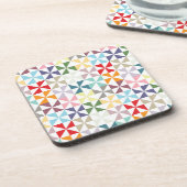 ジオメトカラフルリ風車 コースター (左側)