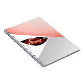 ジオメトガーリーリカル赤い唇、メイクアップアーティスト ノートブック (右側)