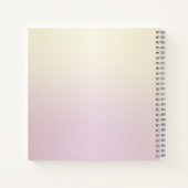 ジオメトガーリーリ、金ゴールドブラシストローク、キラキラ色の唇 ノートブック (裏面)