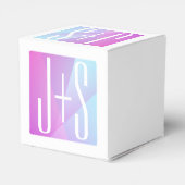 ジオメトクールリックピンクと紫 |カップルイニシャル フェイバーボックス (裏面サイド)