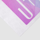 ジオメトクールリックピンクと紫 |カップルイニシャル 薄葉紙 (詳細)