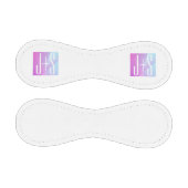 ジオメトクールリックピンクと紫 |カップルイニシャル 野球ボール (パネル)