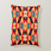 ジオメトサイケデリックリ背景：ヴィンテージグランジ。 アクセントクッション (裏面(縦))